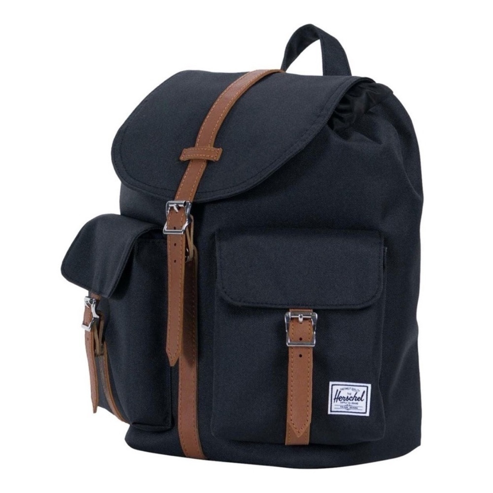 Herschel Supply Company Dawson 13 L Black and Tan Mini Backpack NWOT